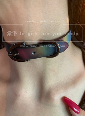 棠洛 原创温感变色choker合集小众个性软皮革颈辣妹项圈高级感潮