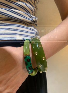 棠洛 彩色波西米亚风手镯女春夏高级感辣妹复古手环y2k百搭手饰品