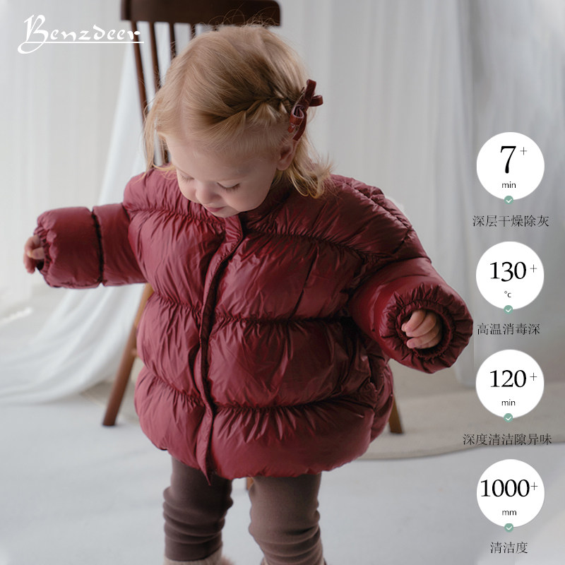 宝宝新年衣服冬季女童红色过年酒红色婴童儿童外套男童加厚羽绒服,淘宝优惠券,粉丝福利购,淘宝优惠卷