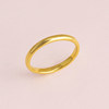 Pelikan Jewelry Solid Gold Curved Plain Ring