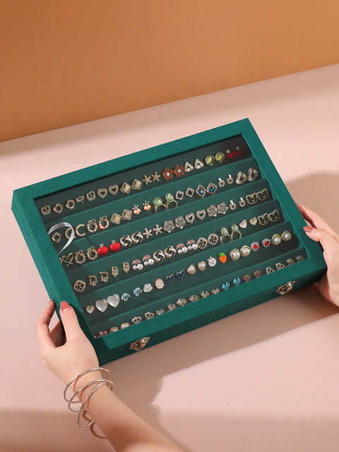 2025 new earring storage box jewelry box large capacity