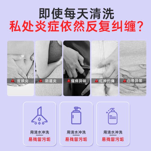 妇炎洁医用妇科抑菌私密处清洗液女护理宫颈阴道止痒外阴瘙痒洗护 - 图0