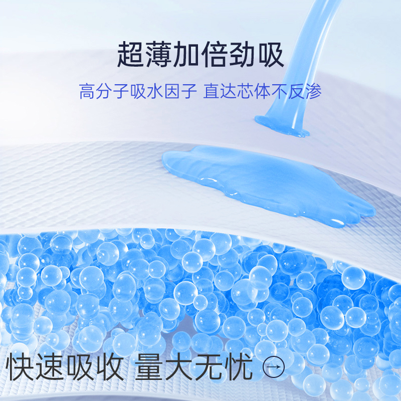 妇炎洁益生元零感卫生巾夜用超薄透气干爽防漏亲肤姨妈巾4片*12包