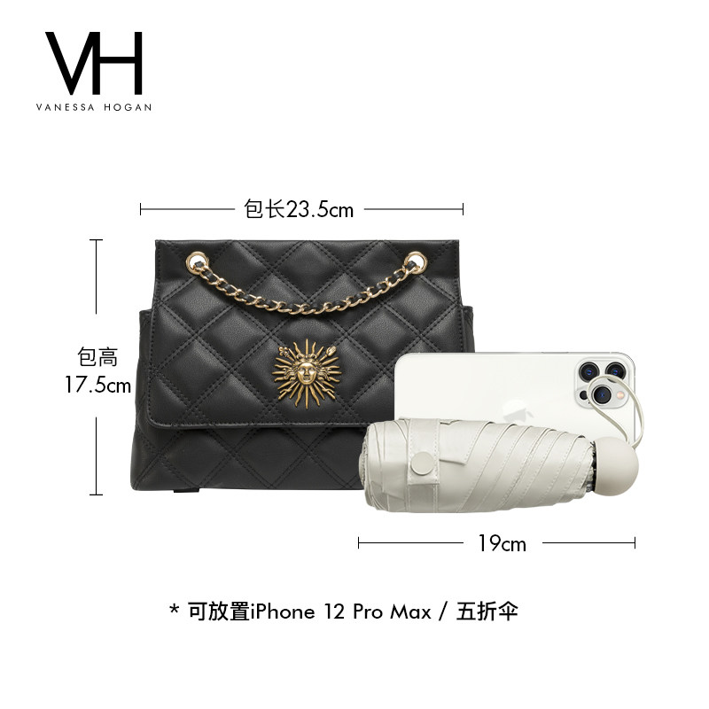 vh陶陶春季百搭腋下复古高级菱格包 vanessahogan女士包袋