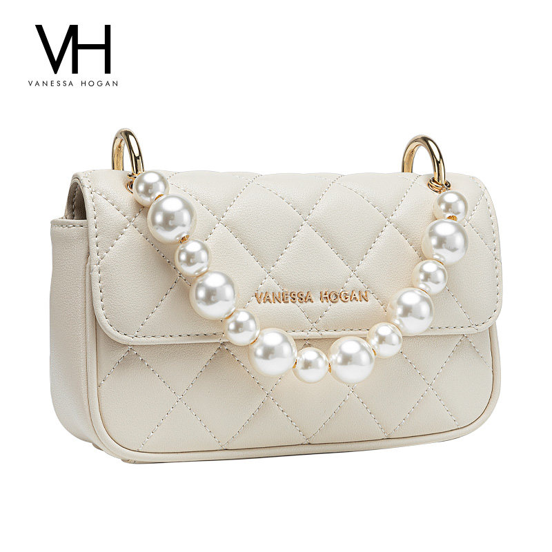 vh 2022新款个性气质珍珠轻奢单肩包 vanessahogan女士包袋