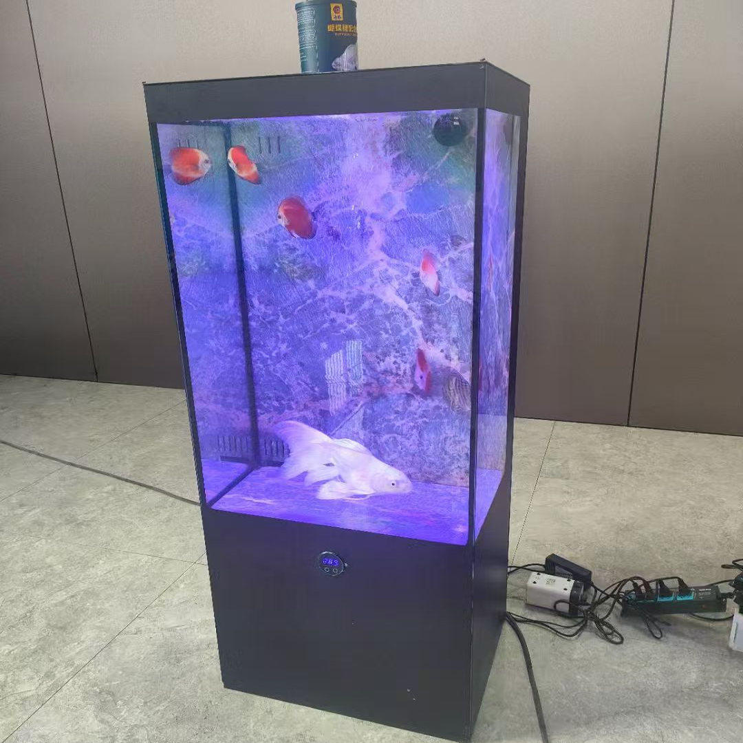 客厅时尚落地款免换水金晶超白玻下过滤家用养鱼多功能智能鱼缸,淘宝优惠券,粉丝福利购,淘宝优惠卷