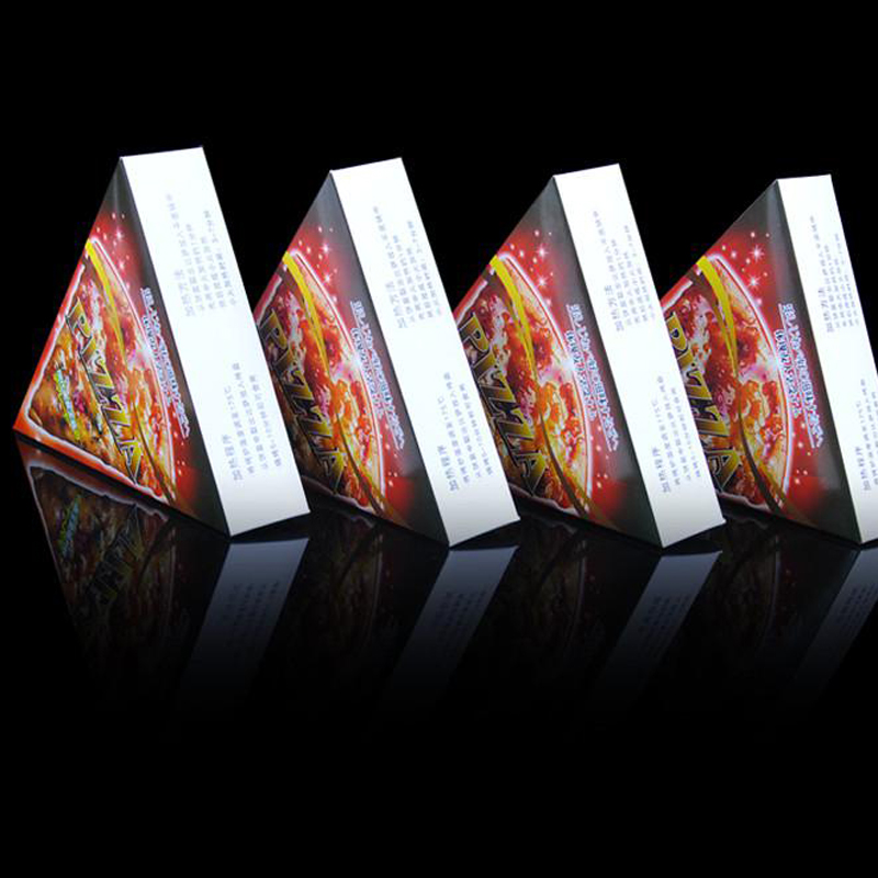 三角比萨打包盒 pizza包装盒点心盒匹萨盒彩色三角披萨盒子外卖盒 - 图1