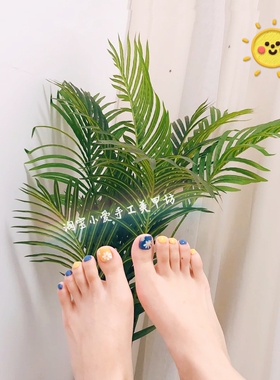 穿戴甲亮片脚美甲脚指甲贴片