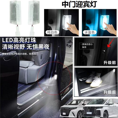 适用于40系埃尔法威尔法VELLFIRE尾门增设灯阅读灯照明灯后备箱灯 - 图1