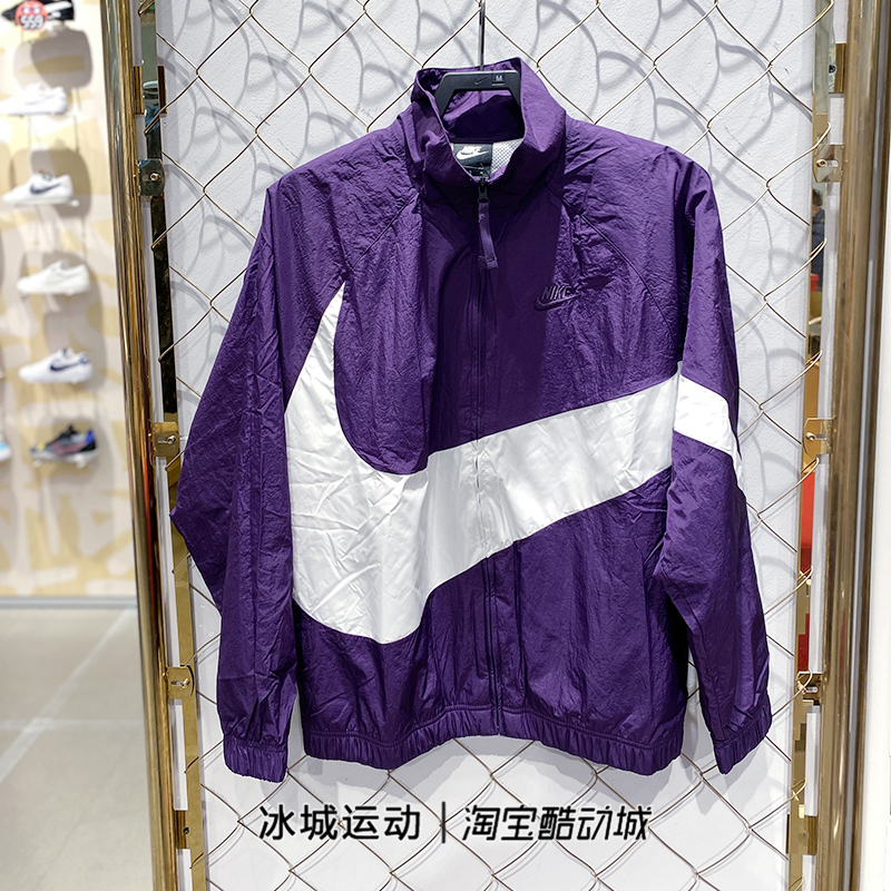 正品Nike/耐克男子swoosh梭织连帽防风运动外套 DJ8038-100-401-图2