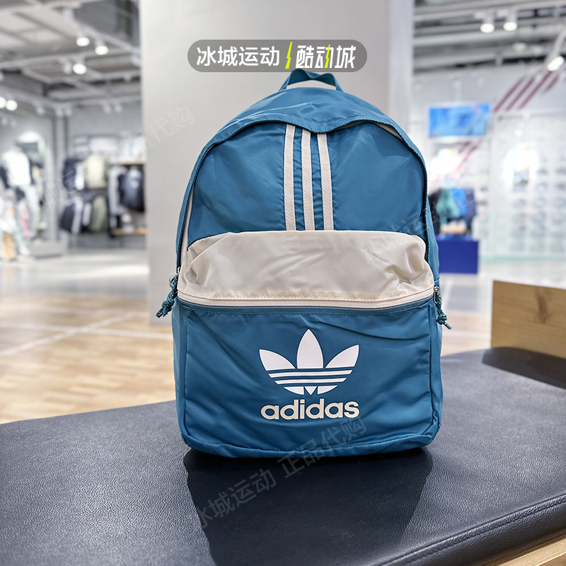 Adidas阿迪达斯三叶草男女学生书包双肩包IQ3514 IL4833 IJ0767 - 图0