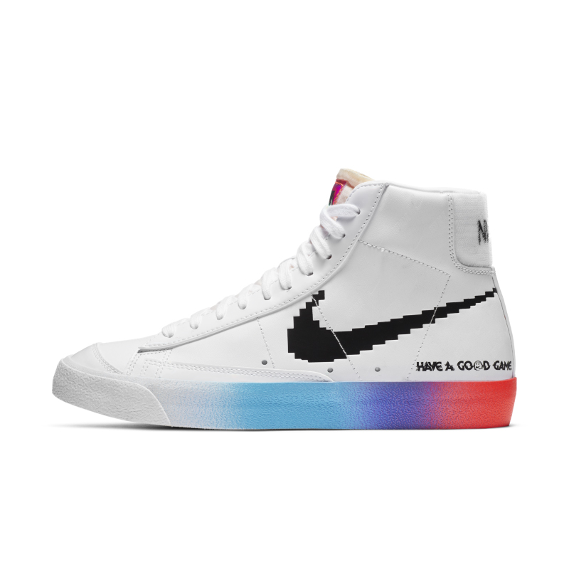 Nike/耐克女Blazer Mid 77电玩像素夜光渐变休闲板鞋 DC3281-101-图3