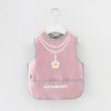 Детский летний фартук, тонкая детская водонепроницаемая юбка, майка топ без рукавов, нагрудник, анти-грязь, сзади на завязках