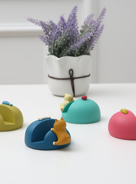 decole床头手机座平板卡通动物