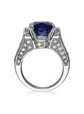 原创设计轻奢男合金时尚钻戒仿真