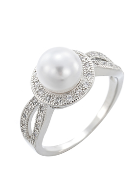 复古多巴胺珍珠戒指女
