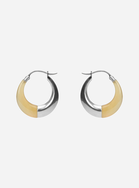 cotemp 26新款 Bello Earring 牛角拼接系列耳环