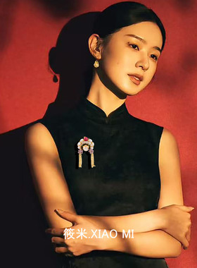 戏曲刀马旦中式胸针古典别针配饰