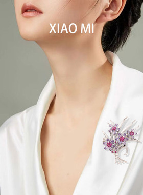 胸针筱米水晶高级感女