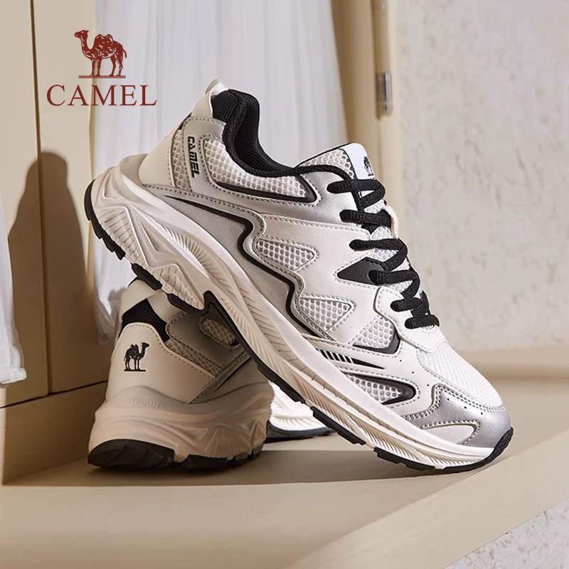 骆驼光年运动鞋2025春季新款女鞋休闲鞋防滑鞋子耐磨减震跑步鞋女