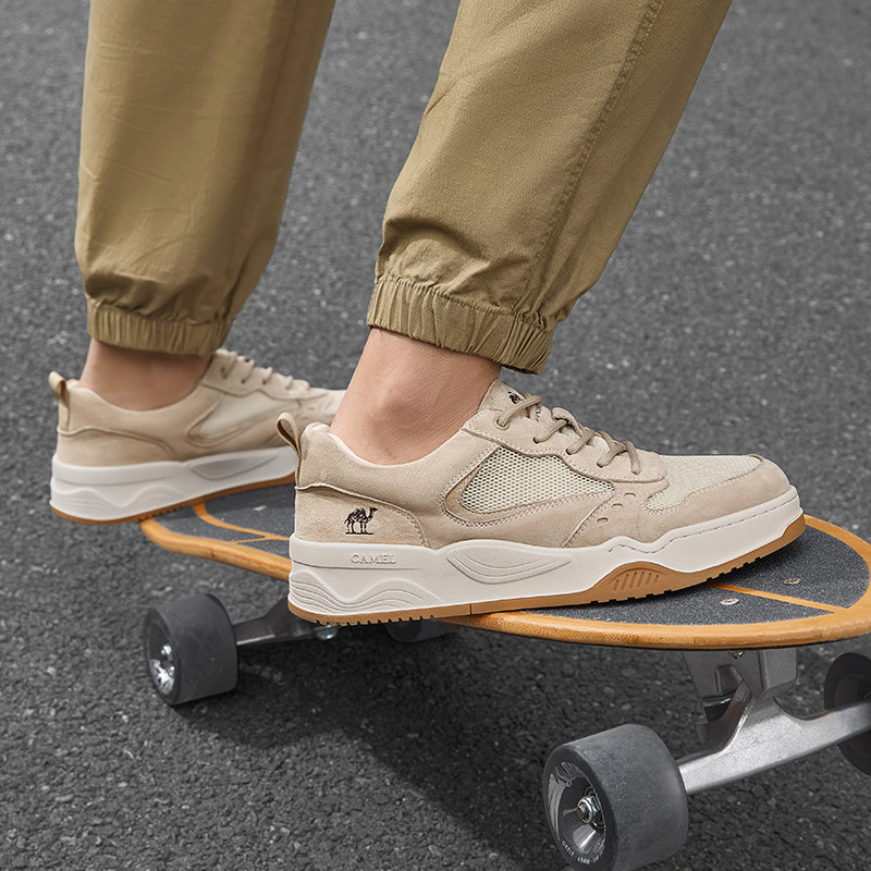 骆驼男鞋2024夏秋季新款百搭时尚透气网面运动鞋厚底增高休闲板鞋,淘宝优惠券,粉丝福利购,淘宝优惠卷