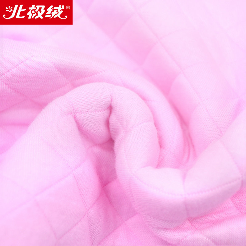 儿童保暖内衣套装男童三层夹棉秋衣 北极绒宜贝内衣套装