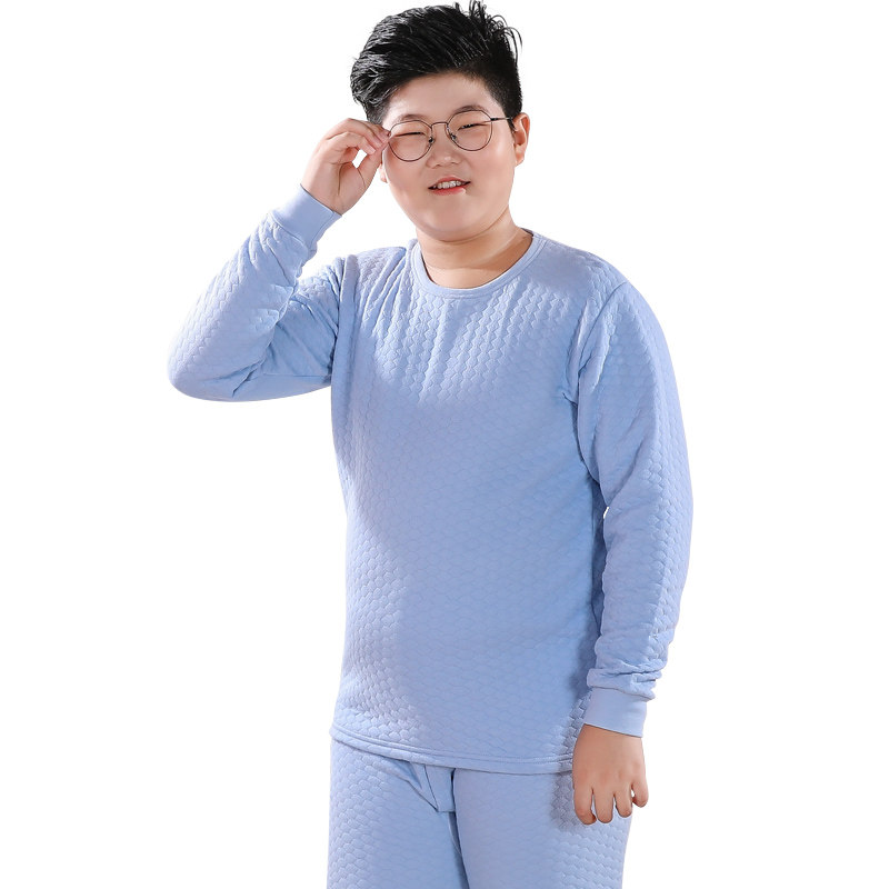 北极绒男童保暖内衣套装纯棉秋衣 北极绒宜贝内衣套装