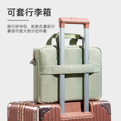 电脑包14寸女士2026新款手提大容量16英寸防摔防震17大容量18适用苹果笔记本13华为14戴尔联想小新华硕15.6男 - 图3