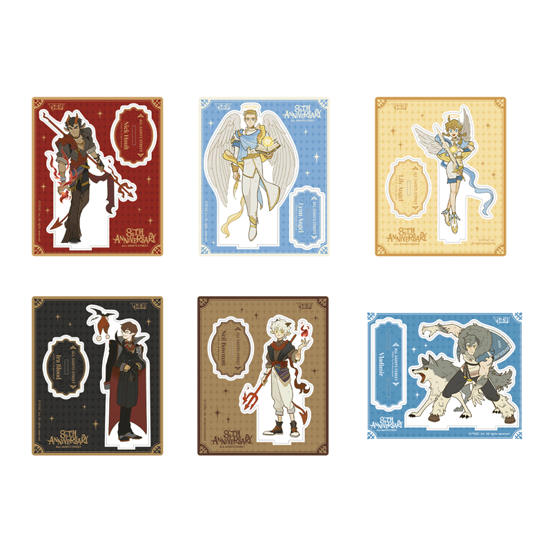 非人哉官方店万圣街八周年系列亚克力立牌原创柯式印刷装饰摆件 - 图3