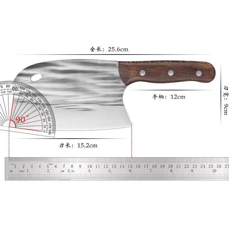 手工锻打菜刀家用斩切刀剁骨刀女切菜刀厨师专用厨房刀具锋利商用