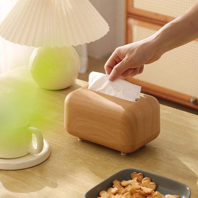 Retro desktop tissue box living room home homestay creative napkin storage tea table paper pump box