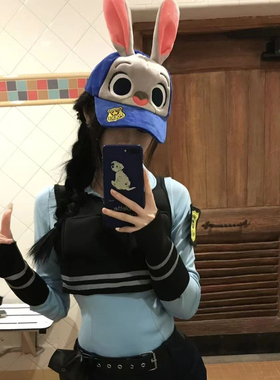 疯狂动物城朱迪兔子警官帽