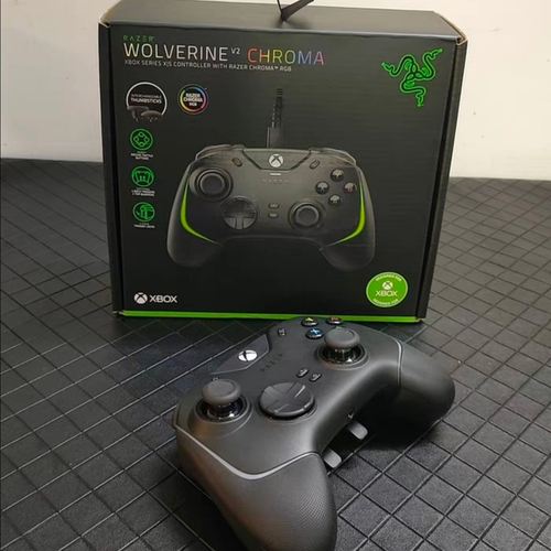 Razer雷蛇幻影战狼V2RGB幻彩版PC电脑电视游戏适用于XBOX黑色手柄 - 图1