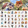 Zootopia Waterproof Cartoon Decorative Tattoo Sticker