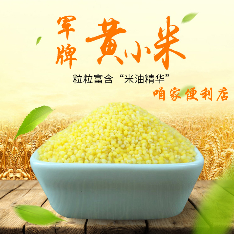 河北邢台威县军牌小米小米粥小黄米2023新米5斤包邮食物g - 图2