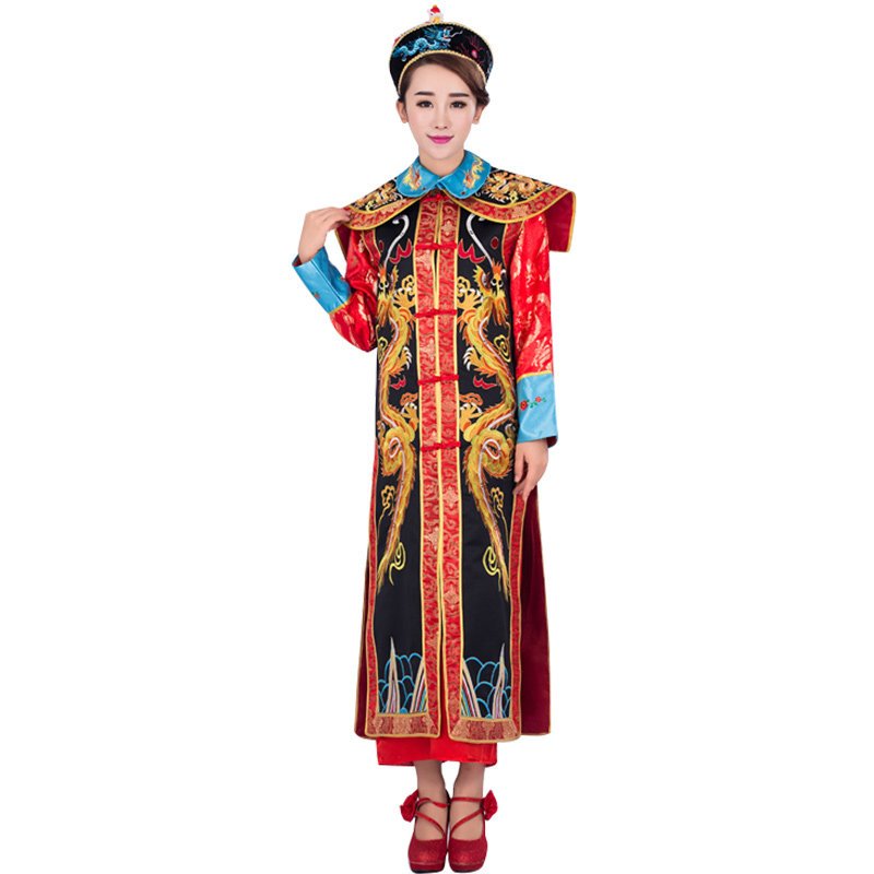 皇后服装古装宫廷清朝绣花娘娘宫服朝服满族服饰演出服女戏服表演