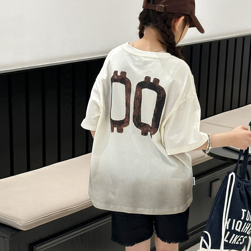 【清仓】女童T恤夏季儿童韩范潮牌上衣中大童棉质宽松短袖夏装,淘宝优惠券,粉丝福利购,淘宝优惠卷