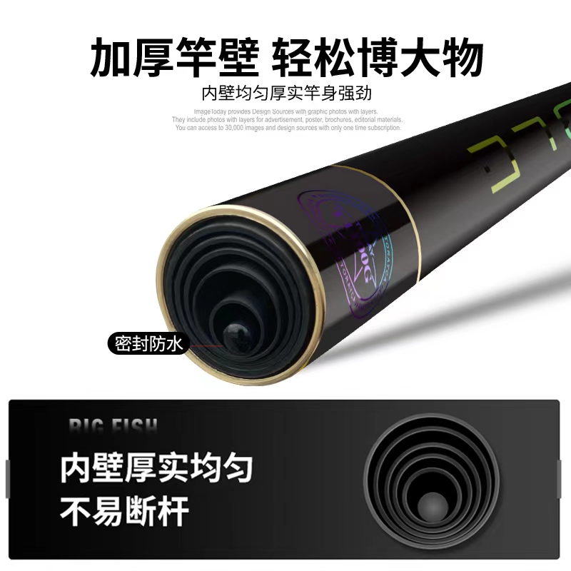 啸天魁梧狂飙二代大物杆青鱼巨物鱼竿暴力标坑专用鱼杆官方旗舰店 - 图2