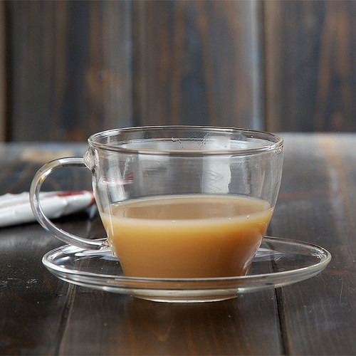 耐热玻璃品茗杯小茶杯功夫茶具杯子闻香杯带把品茶杯加厚6个包邮-图1