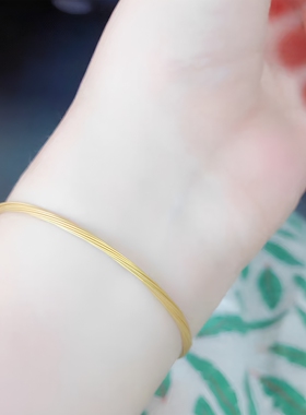 防水手链绳串硬金转运珠手链饰品