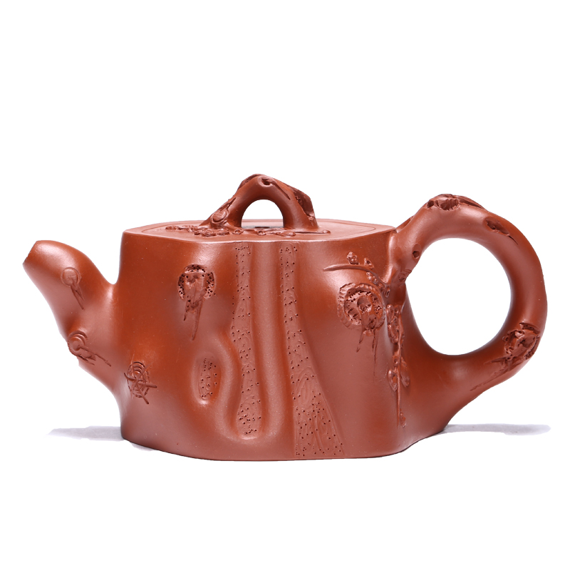宜兴紫砂壶名家董磊纯全手工家用泡茶壶茶具原矿小煤窑朱泥树椿壶