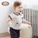 Летние нарукавники, летний тонкий хлопковый мультяшный комплект, детские шорты подходит для мужчин и женщин для девочек, короткий рукав