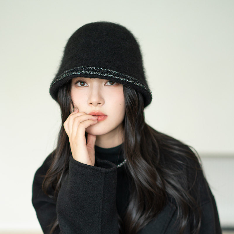 疯帽子 miu系兔毛渔夫帽子女小香风羊毛盆帽水桶帽显脸小秋冬新,淘宝优惠券,粉丝福利购,淘宝优惠卷