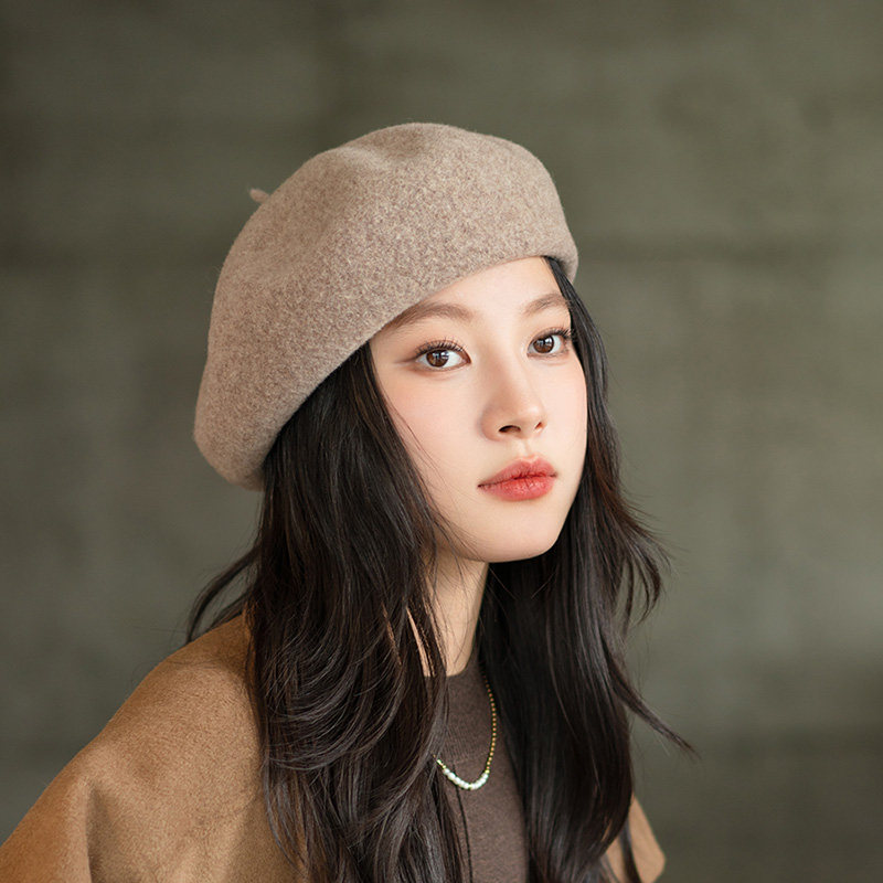 疯帽子 澳洲绵羊毛好品质贝雷帽复古日系蓓蕾帽子女 秋冬季新品,淘宝优惠券,粉丝福利购,淘宝优惠卷