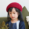 Parent-child style classic 100% wool beret
