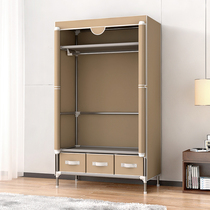 Wardrobe Simple Assembly House With Cloth Wardrobe Bedroom Rental Room With Dorm Containing Cabinet sturdy and durable cloth Art Closet