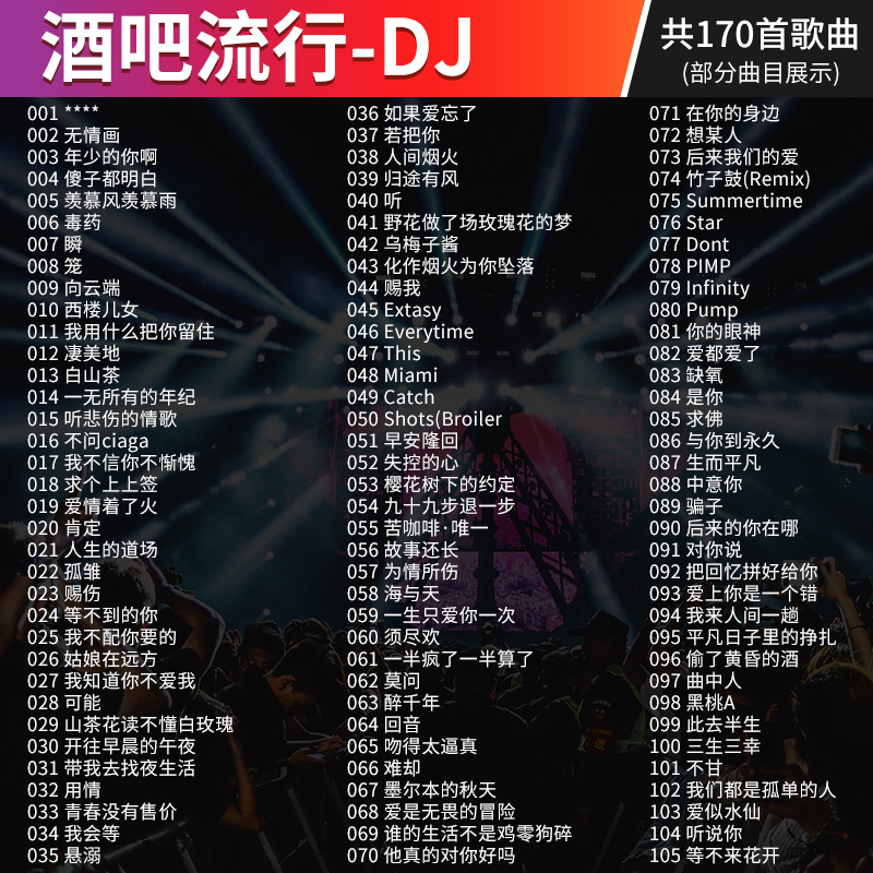 汽车载cd碟片抖音流行歌曲经典老歌dj舞曲无损高音质车用音乐光盘 - 图2