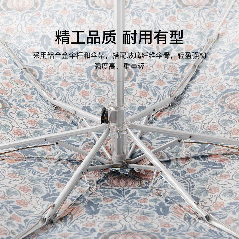 fulton富尔顿进口太阳伞防晒防紫外线女雨伞小巧晴雨两用遮阳伞