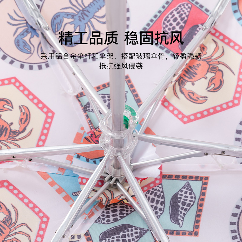 fulton英国王室进口富尔顿海边部落雨伞女小巧口袋伞晴雨伞便携