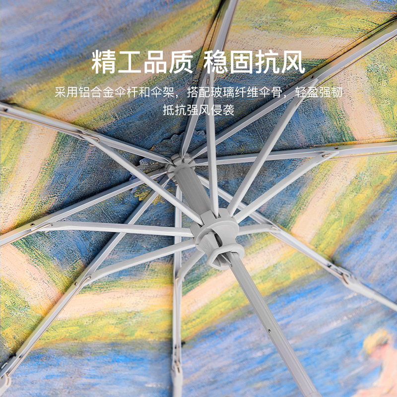 fulton英国王室进口富尔顿梵高麦田雨伞女小巧口袋伞晴雨伞便携